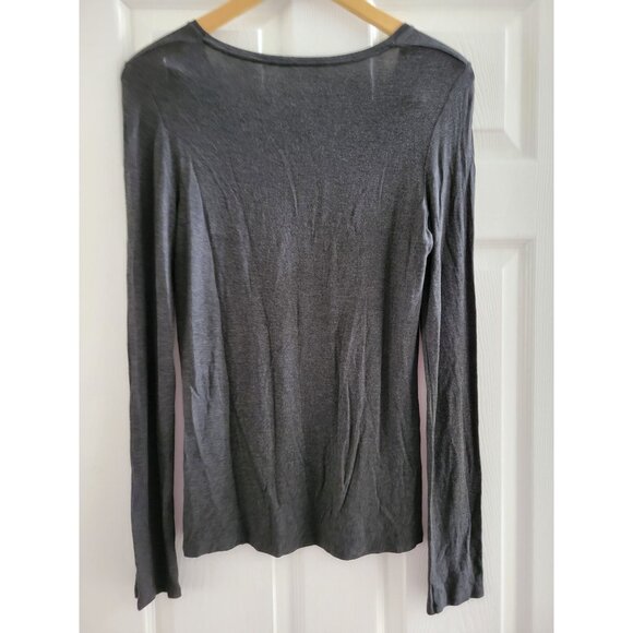 Majestic Filaments Paris Black long sleeve top size fits Medium Superwashed - Picture 4 of 6